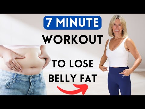 Lose Belly Fat FAST! 7 Min Home Workout | Easy + Low Impact Moves