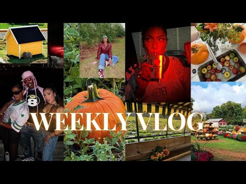 WEEKLY VLOG ♡ (coziest fall vibes, bestie apple picking, baking pie, movies, KAYTRANADA CONCERT!! +)