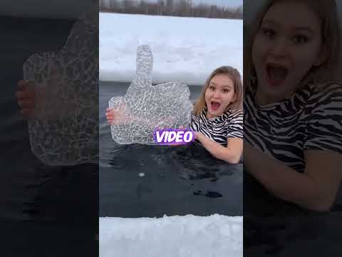 If you see this girl living in cold water, run fast to see that chilly view..😯