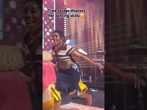 Tiwa savage Displays her dancing steps on stage #trend #tiwasavage #fypシ #goviral #afrobeats