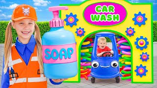 Oliver e a Nova Funcionária no Lava-Rápido 🚗💦 – Aventura Divertida e Educativa para Crianças