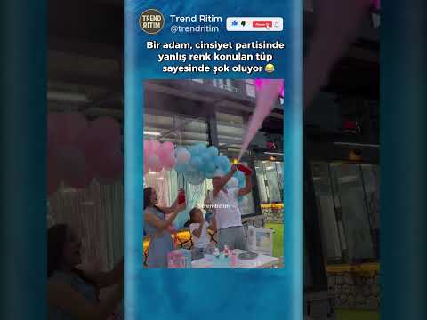 Cinsiyet Partisinde Şok Geçiren Adam 🤣😆
