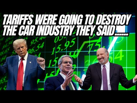 Tariffs Were Suppose To Kill The Auto Industry They Said..... They Were Wrong