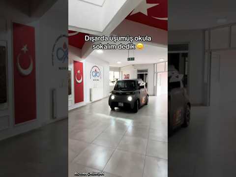 okula giden araba 😄📚 #citroën #ami #citroënami #shorts #okul #keşfet