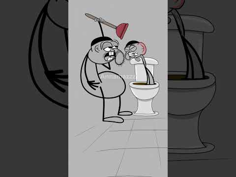 Toilet use lessons from my father (funny meme Animation)