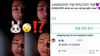 Taehyung's washing machine (Jungkook) is sleeping next to him 🤣!! [Taekook Analysis]