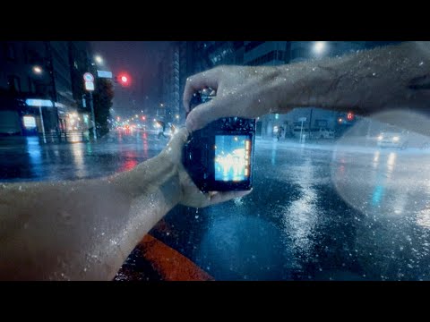 Heavy Rain Street Photography Tokyo (POV)