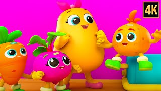 Fun Learning Rhyme, Five Little Vegetables Song for Kids