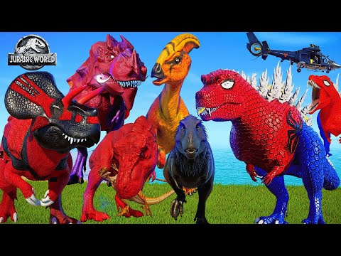 Tyrannosaurus Rex Dinosaurs Fighting - Jurassic World Evolution: Ultimasaurus and Stegosaurus