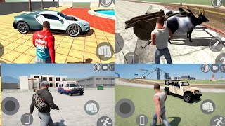 Ambulance 🚑 Army Jeep+ New Bugatti And Bengali Cheat Code 🤳🏻🤯 Indian Bike Driving 3d || indian bike
