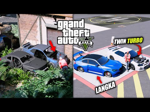 MODIF & RESTORASI MOBIL SPORT LANGKA YANG TERBENGKALAI DI PABRIK TUA GTA 5 MOD