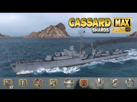 Destroyer Cassard in a action rich game   World of Warships
