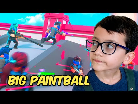 Jogamos Roblox Big Paintball em Família!!