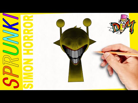 Como Dibujar a SIMON HORROR de SPRUNKI INCREDIBOX | paso a paso | how to draw horror simon