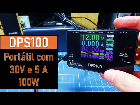 LANÇAMENTO! Fonte de Bancada Portátil - DPS100 - 30V e 5A suporte a 100W