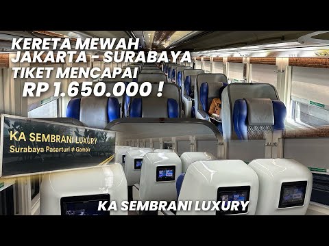 KERETA MEWAH NOMOR KE-2 DIJALUR LINTAS UTARA‼️Naik KA Sembrani Pagi Luxury Jakarta - Surabaya