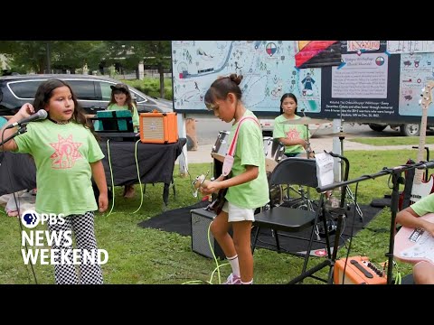 YouTube video thumbnail: Rock The Rez Brings Musical Empowerment and Glam to Indigenous Kids