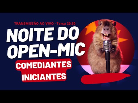 Noite do Open-Mic - COMEDIANTES INICIANTES - Live