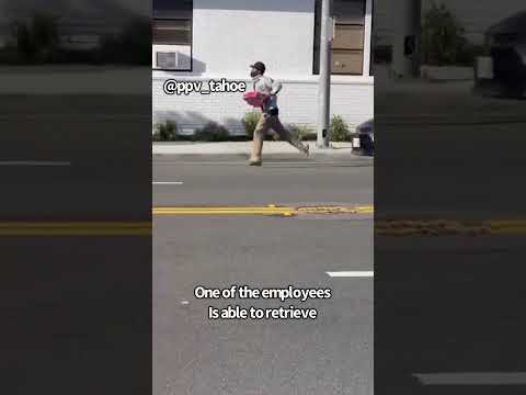 Home Depot employees chase down thief in California | #shorts