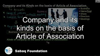 Company and its kinds on the basis of Article of Association
