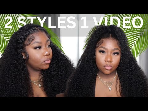 1 WIG 2 STYLES FOR VACATION 🔥 STEP BY STEP INSTALL + STYLING FOR BEGINNERS FT. ASTERIA CURLY HAIR