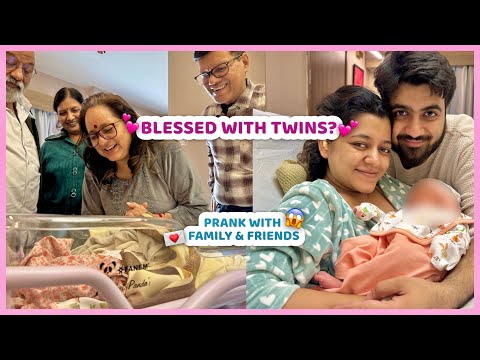 We are blessed with TWINS? 😱❤️ Prank with Family & Friends 🤫