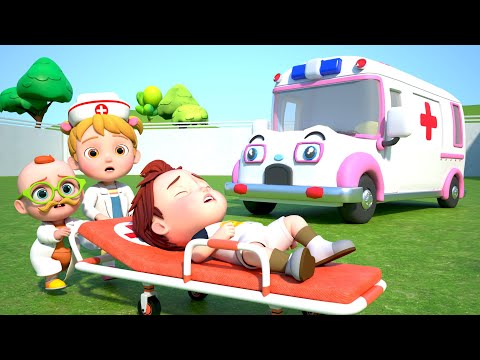 Las Ruedas de la Ambulancia | Canción de la Herida | Canciones Infantiles | GoBooBoo en Espanõl