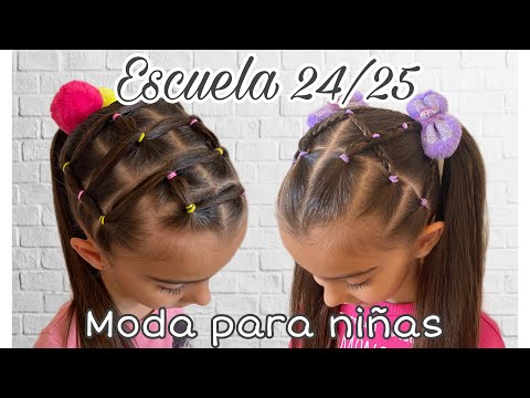 Año escolar 2024/2025 📚✏️2 peinados sencillos - Moda para niñas