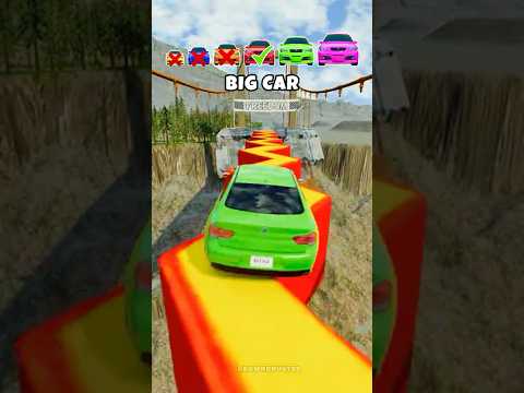 Big & Small Cars vs Broken Bridge 3