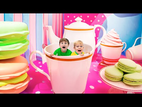 روما وأوليفر يستكشفان متحف الحلوى
