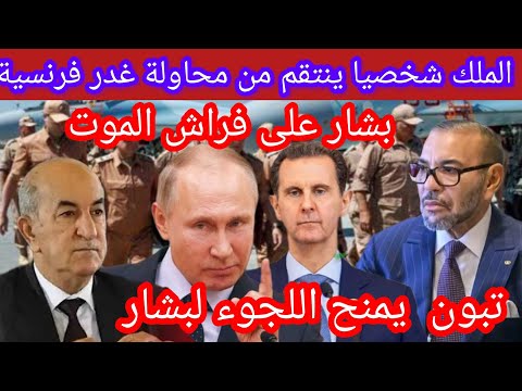 الملك ينتقم من محاولة غدر فرنسية/محاولة إغتيال بشار وتبون يمنح اللجوء لبشار#الجزائر #بشار#المغرب