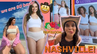 MODELING IN NASHVILLE: beach day, yap sesh, OOTD try on hauls! | VLOG