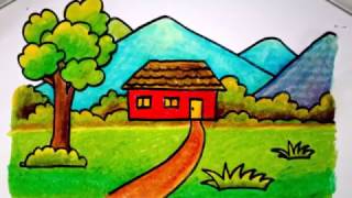 Menggambar Gunung Youtube Video Downloader Online Rumah Krayon Anak Sd