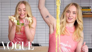 Sophie Turner Makes Butter & Parm Pasta | Now Serving | Vogue