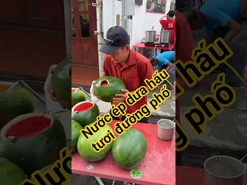 Amazing! Popular Sugar-Free Watermelon Juice in Malacca - Malaysian Street Food
