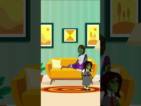 छोटी चुड़ैल मम्मी पापा से उदास होकर कहां चली गई ? || wait for end || #cartoon #shorts #viral