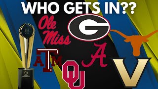 Can the SEC SNEAK another team INTO the College Football Playoff? | Texas | Vanderbilt | Alabama