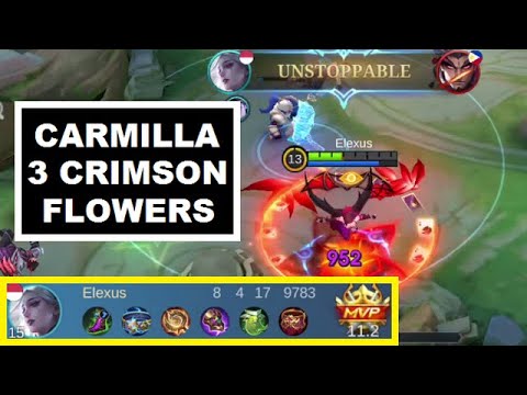 Carmilla Triple Buff Legendary Gameplay (3X Crimson Flowers) - Wasted Support Back To Land Of Dawn