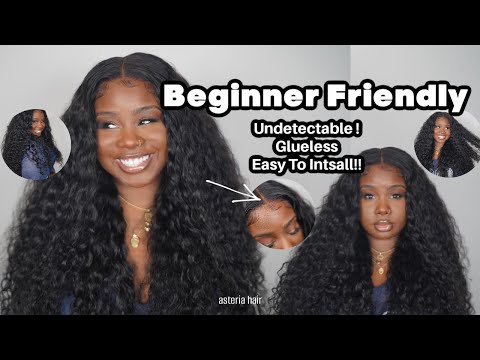 ♡ SUPER CUTE ! Beginner Friendly GLUELESS Closure Wig install ! You NEED THIS WIG ft. Asteria Hair