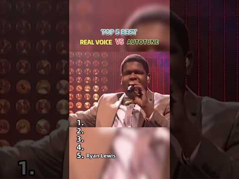 Real voice vs Autotune #voice #autotune #top5 #ranking