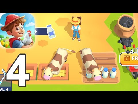 Little Farm Story: Idle Tycoon Gameplay Walkthrough Part 4 (iOS Android)