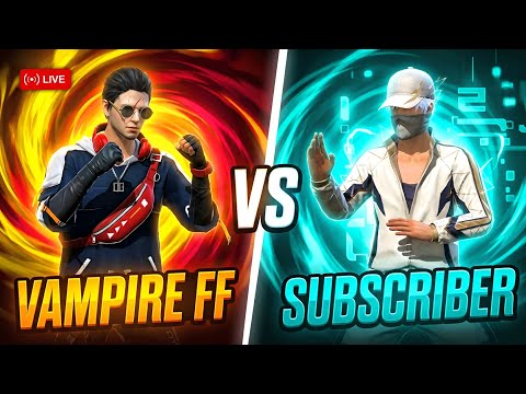 🔴 FREE FIRE LIVE WITH VAMPIRE FF 🔥 1V1 CHALLENGE 😎 #freefirelive #freefire #shortlive #shorts