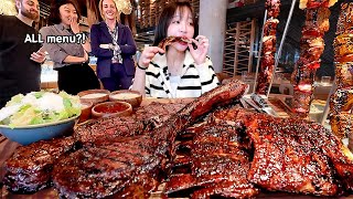시드니5탄) 다먹는거 못믿고 지켜본다길래 보여드렸습니다😂 총11개 메뉴! 호주 제일 맛있던 스테이크 대왕 토마호크 먹방