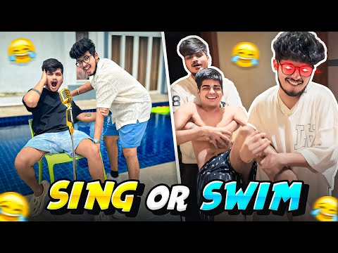 SING🎤 OR SWIM🏊‍♀️ CHALLENGE !!! $10,000 HOME TOUR -Ritik Jain Vlogs