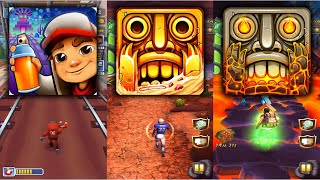 Subway Surfers 200th World Tour Vs Temple Run 2 Blazing Sands Vs Temple Run 2 Volcano Island Endless