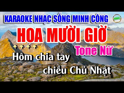 Karaoke Nhạc Sống Tone Nữ Dễ Hát | Chọn Lọc Nhạc Trữ Tình BOLERO – HOA MƯỜI GIỜ