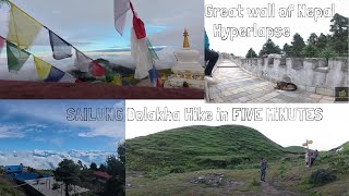 Dolakha Sailung full view One hour hike in just five minutes ||  Sailung Hyperlapse || Sailung ride