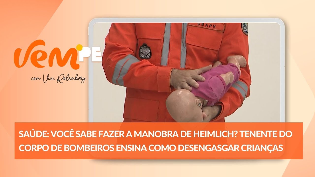 Você sabe fazer a manobra de heimlich? O Corpo de Bombeiros de ensina