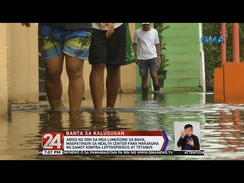 Doh Nagpa Alala Sa Mga Lumusong Sa Baha Na Mag Ingat Sa Leptospirosis