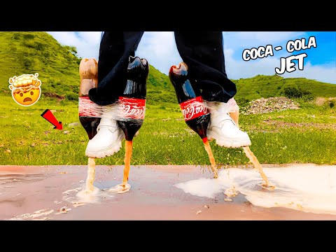 Flying with Coca Cola 🚀 Soda vs Mentos 😳ft OPPO Reno12 Pro